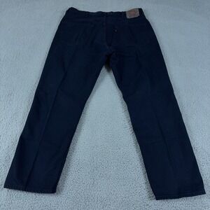 VINTAGE Levis Jeans Mens 38x32 Blue 505 Regular Fit Straight Dark Wash Y2K Denim